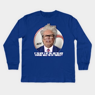 HARRY CARAY -- Hot Dog Kids Long Sleeve T-Shirt